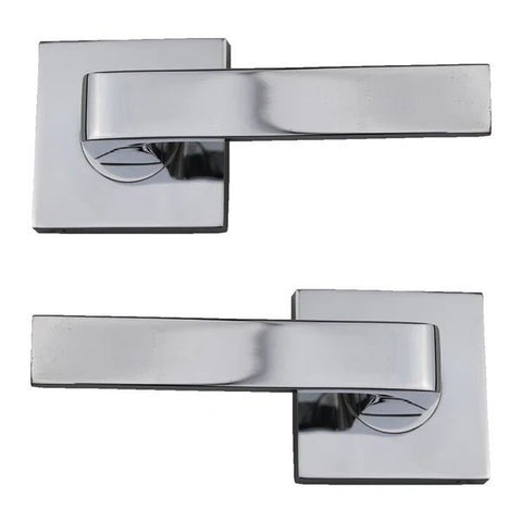 Nidus Door Square Passage Set Satin Chrome No latch - primehardware
