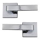 Nidus Door Square Passage Set Satin Chrome No latch - primehardware