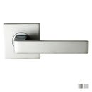 NIDUS Turin Door Lever Square Passage Set | Brushed Satin Chrome