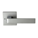 NIDUS Turin Door Lever Square Privacy Set | Brushed Satin Chrome