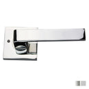NIDUS Turin Door Lever Square Privacy Set | Brushed Satin Chrome