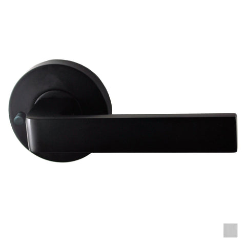 NIDUS Turin Door Lever Round Privacy Set | Satin Chrome