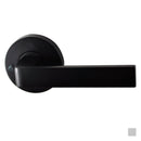 NIDUS Turin Door Lever Round Privacy Set | Satin Chrome