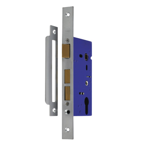 NIDUS OZI-1 Mortice Door Lock Case 46mm Backset Standard Striker Kit | Satin Chrome
