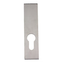 NIDUS OZI-3 Snib Escutcheon Set - Rectangular To Suit Mortice Lock | Satin Stainless Steel