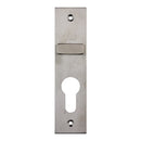 NIDUS OZI-3 Snib Escutcheon Set - Rectangular To Suit Mortice Lock | Satin Stainless Steel