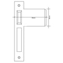 NIDUS Roller Mortice Lock Strike Plate 85mm | 4 Finishes