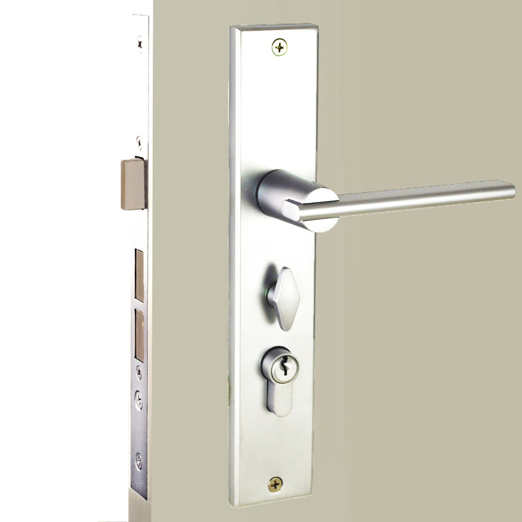 NIDUS OZI-1 Mortice Door Lock Metro Lever Combo | 2 Finishes - Chrome Plated / Left Hand