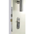 NIDUS OZI-3 Roller Mortice Door Lock Combo Radius - Satin Stainless Steel / Right Hand