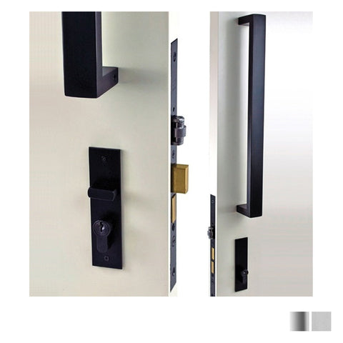 NIDUS Roller Mortice Door Lock Combo Square | 3 Finishes