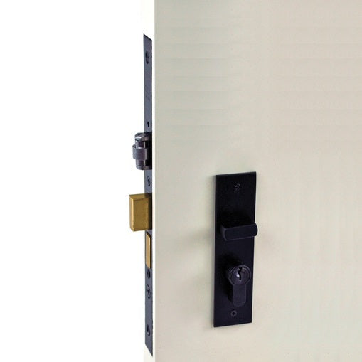 NIDUS Rectangle OZI-3 Roller Mortice Lock Combo | 4 Finishes - Matt Black