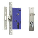 NIDUS OZI-2 Sliding Door Mortice Lock Combo | 3 Finishes - Polished Stainless Steel