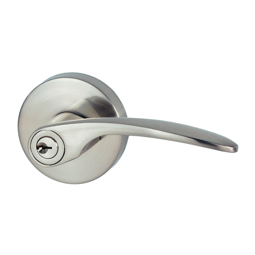 NIDUS Collins Door Handle Entrance Set | 2 Finishes - Brushed Nickel