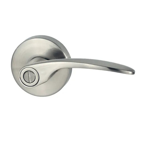 NIDUS Collins Door Lever Handle Privacy Set | Brushed Nickel