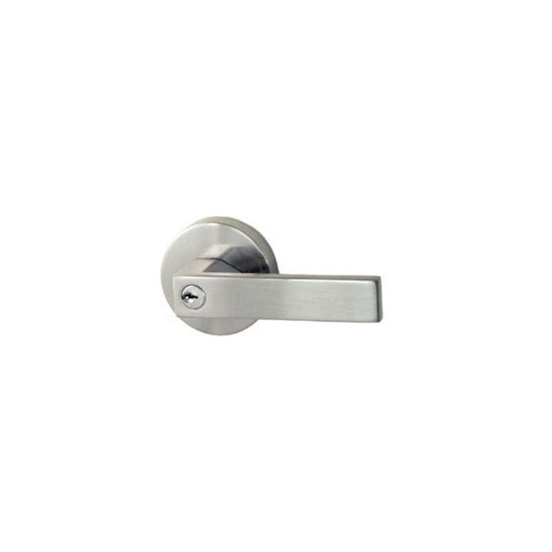 NIDUS DOOR HANDLE LONSDALE ENTRANCE LEVER SET ROUND BRUSHED NICKEL PLENTBN - primehardware