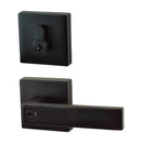 NIDUS DOOR HANDLE LONSDALE COMBO ENTRANCE LEVER SET EUROBOLT SQUARE MATT BLACK - primehardware