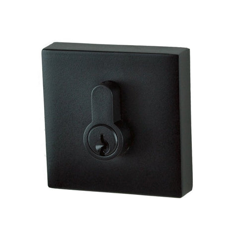 NIDUS DOOR LOCK LONSDALE EUROBOLT DEADBOLT DOUBLE CYLINDER SQUARE MATT BLACK - primehardware