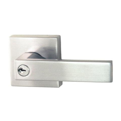 NIDUS Lonsdale Lever on Square Rose Entrance Set | 2 Finishes - Chrome Plated