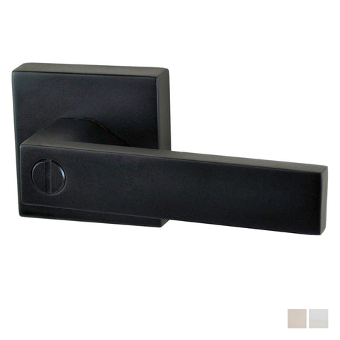 NIDUS Lonsdale Square Door Handle Privacy Set | Chrome Plated