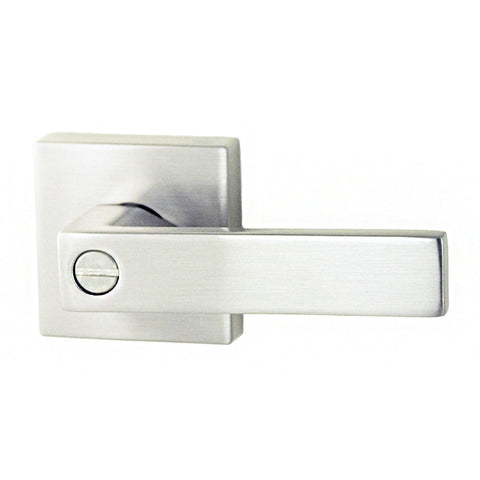 NIDUS Lonsdale Square Door Handle Privacy Set | Chrome Plated