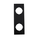 NIDUS DOOR HANDLE LONSDALE ENTRANCE TRIM PLATE SQUARE MATT BLACK - primehardware