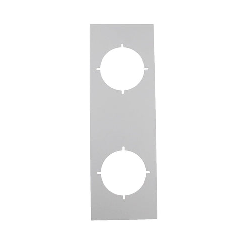 NIDUS Lonsdale Entrance Trim Plate Square 240x80mm | 2 Finishes - Polished Chrome