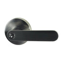NIDUS Spring Round Rose Radius End Door Lever Entrance Set | 4 Finishes - Brushed Nickel
