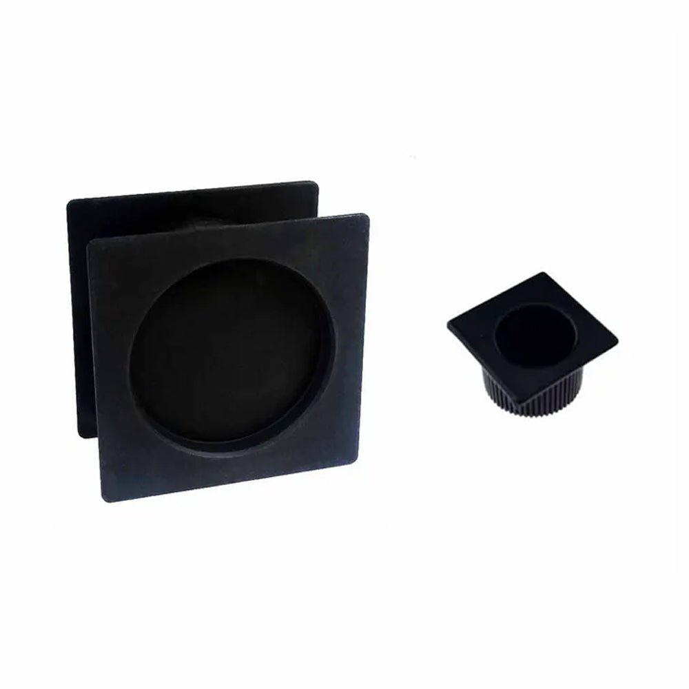 NIDUS Cavity Sliding Door Passage Set with Finger Pull | Matt Black