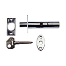 NIDUS Security Auxiliary Door Bolt with Key | 3 Finishes - Polished Stainless Steel