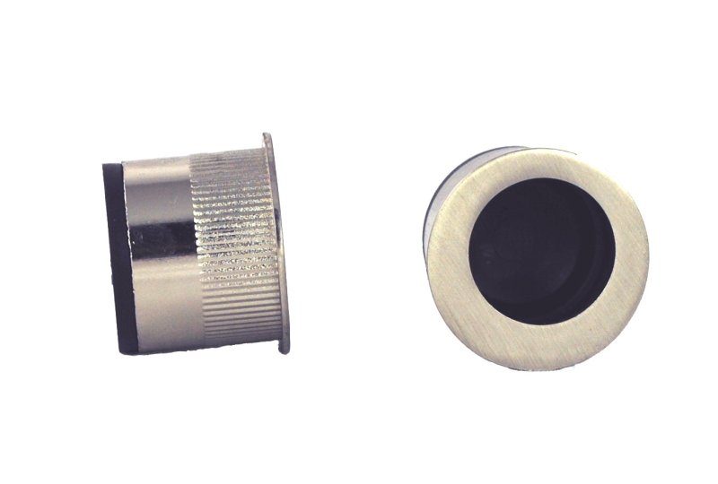 NIDUS FLUSH FINGER PULL CAVITY SLIDING DOOR BRUSHED NICKEL FINGERPULL-RD-BN