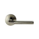 NIDUS Door Handle Venetian Soho Round Lever Set | Two Tone Satin & Polished Stainless