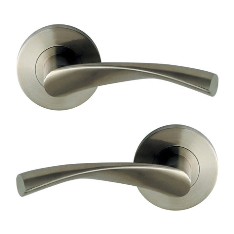 NIDUS DOOR HANDLE VENETIAN PARIS LEVER SET STAINLESS STEEL VSS - 04 - SS - primehardware