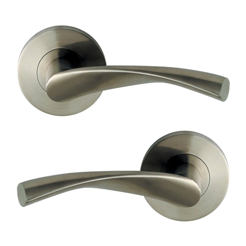 NIDUS DOOR HANDLE VENETIAN PARIS LEVER SET STAINLESS STEEL VSS-04-SS