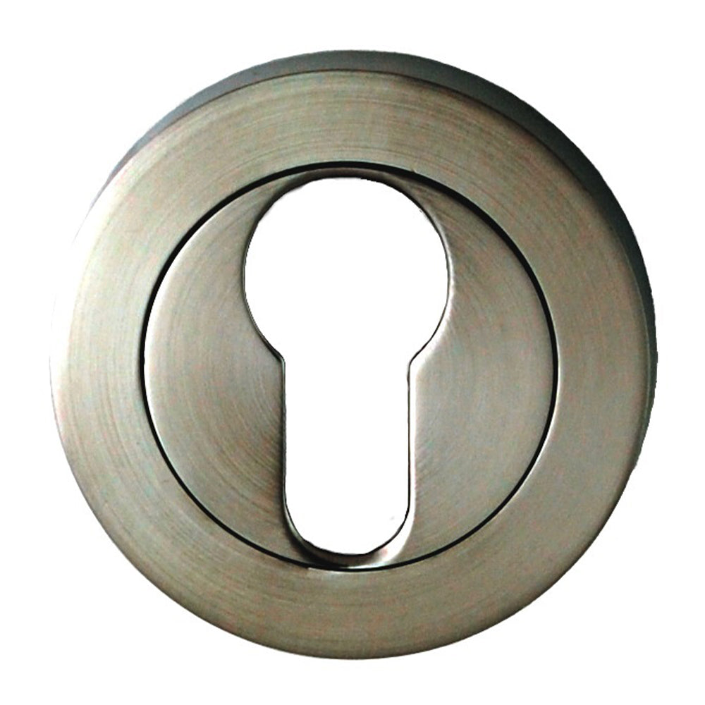 NIDUS Venetian Round Rose Door Euro Escutcheon 60mm | Satin Stainless Steel