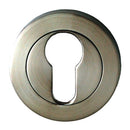 NIDUS Venetian Round Rose Door Euro Escutcheon 60mm | Satin Stainless Steel