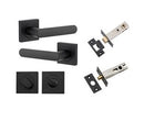 Iver Osaka Door Lever on Square Rose — Privacy Set (Separate)  | 6 Finishes