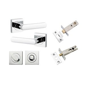 Iver Osaka Door Lever on Square Rose — Privacy Set (Separate)  | 6 Finishes