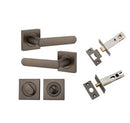 Iver Osaka Door Lever on Square Rose — Privacy Set (Separate)  | 6 Finishes