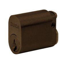 Zanda 1160 Oval Cylinder - 6 Pin Solid Brass Oval Cylinder- Ember Bronze (Keyed Alike)