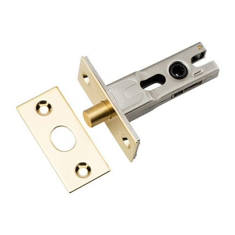 IVER Privacy Bolt Round | 45mm Backset - Polished Brass