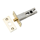IVER Privacy Bolt Round | 60mm Backset - Polished Brass