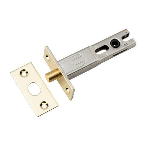 IVER Privacy Bolt Round | 70mm Backset - Polished Brass