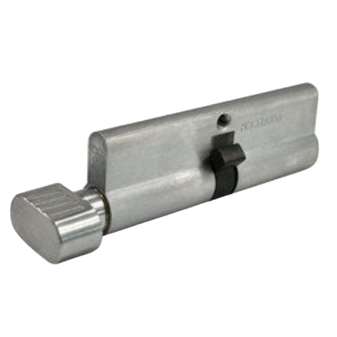 PROTECTOR Euro Single Cylinder and Turn with Fixed Cam LW4 Profile KD Satin Chrome 90mm - PCT90 - 5P - KD - SC PCT90SC - primehardware