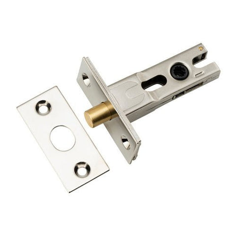 IVER Privacy Bolt Round | 45mm Backset - Polished Nickel