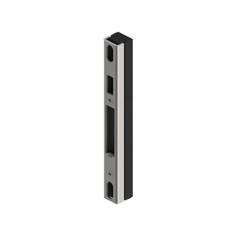 Pinnacle Sliding Door Adjustable Strike Satin Stainless - primehardware
