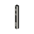 Pinnacle Sliding Door Adjustable Strike Satin Stainless - primehardware