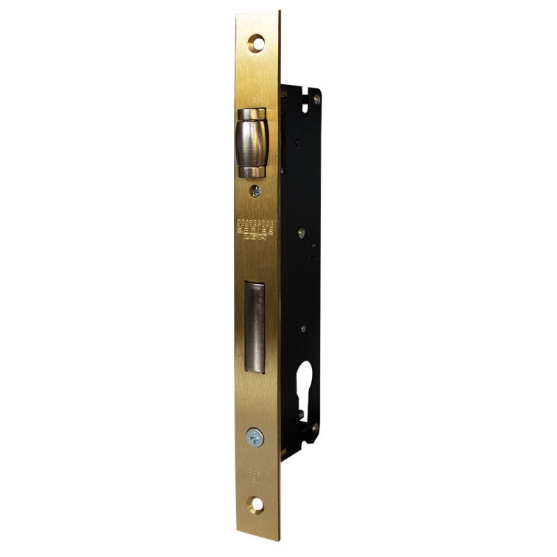 PROTECTOR 412 Series Euro Cylinder Roller Bolt Mortice Sash Lock Backset 30mm Satin Brass - 720 - 30 - SBF - primehardware