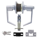 Carbine Rosehill Tiebolt Entrance set, 60 - 70mm backset, C4 Keyed to Differ, Boxed, Brushed Satin Chrome - primehardware