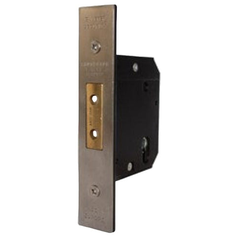 PROTECTOR 701 Series 5 Lever Mortice Deadbolt Backset 45mm Satin Stainless Steel - 791 - 2.5 - SSF PR7015L45SS - primehardware