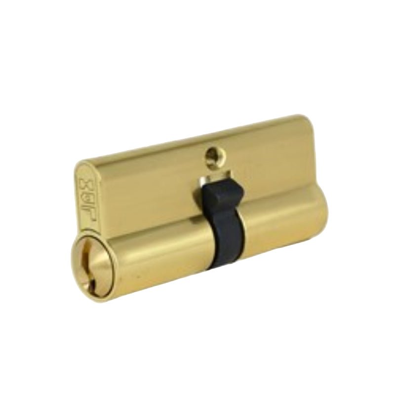 PROTECTOR Euro Double Cylinder with Fixed Cam LW4 Profile KA Polished Brass 70mm - PCD705P-KA-PB    PRCYL5KAPB